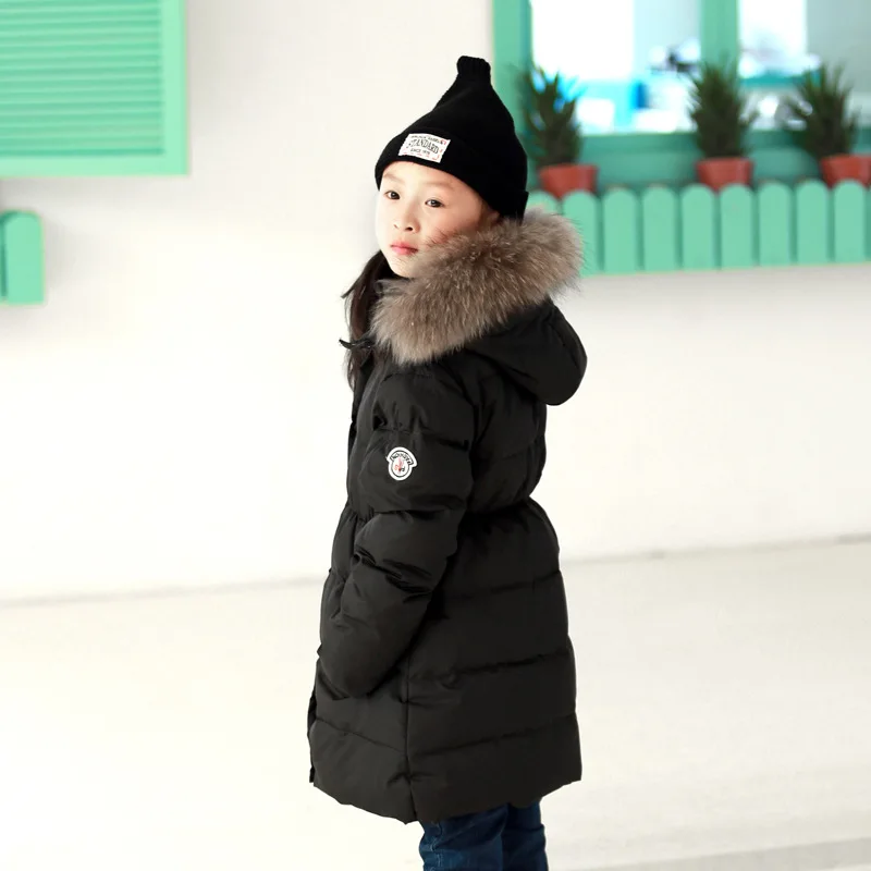 Детское зимнее пуховое пальто коллекция 2016 года брендовые зимние пуховые куртки