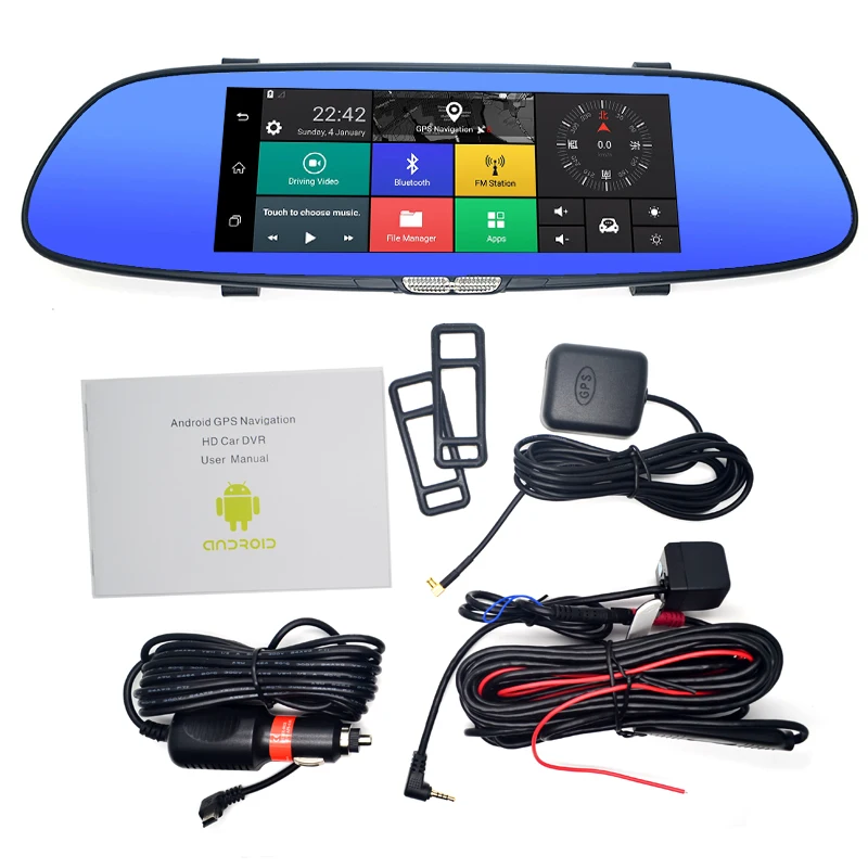 3 Г WCDMA 5.0 GPS Navi 7 Дюйма Автомобильный видеорегистратор видеокамера Bluetooth FM WIFI