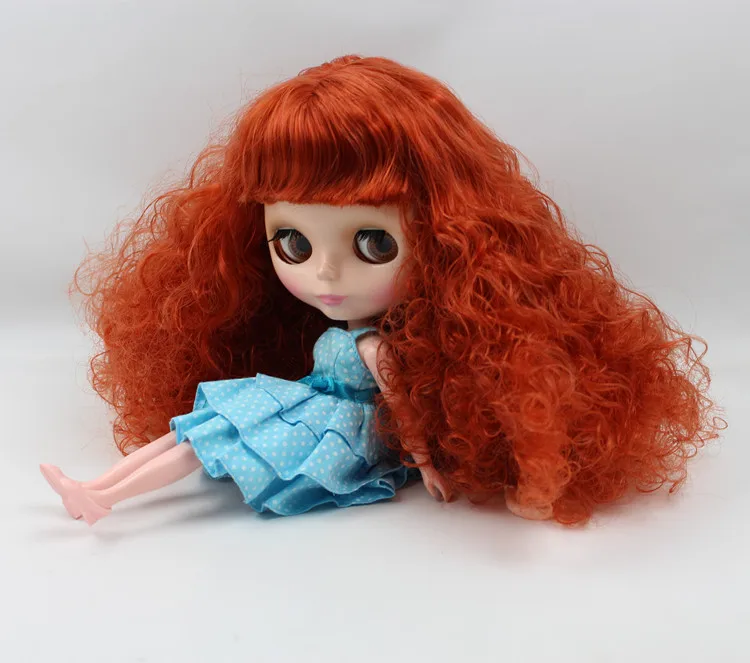 Обнаные женские куклы Блит фабричная кукла медные красные волосы 11411|nude blythe