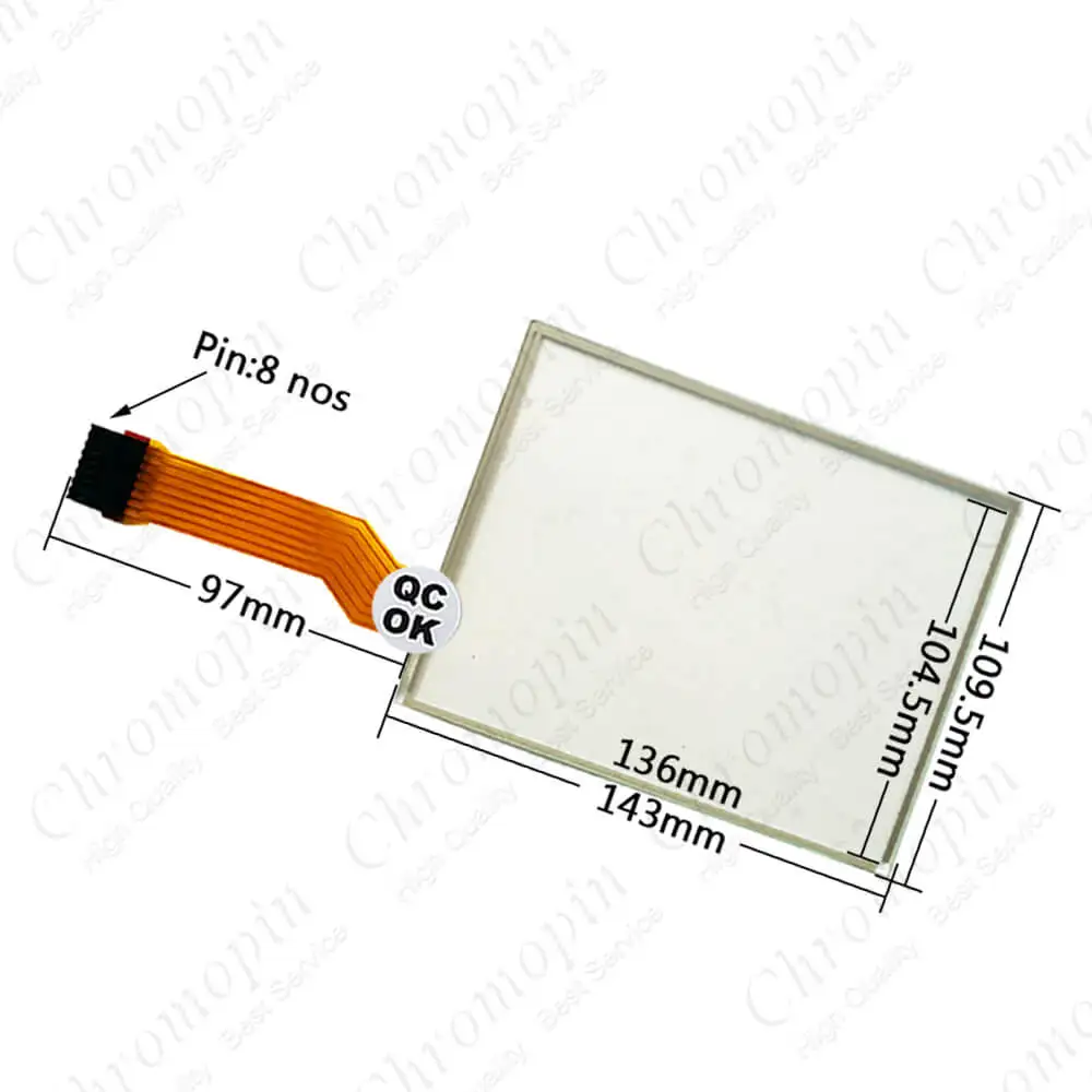 Панель сенсорного экрана для 2711P B7C4A1 B7C4A2 B7C4D6 B7C4D2 PanelView Plus 700 с защитной