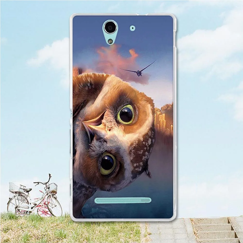 ТПУ мягкий чехол для флип sony Xperia C3 чехол для телефона D2533/C3 Dual D2502 coque fundas чехол с изображением животных для sony c3 - Цвет: 5
