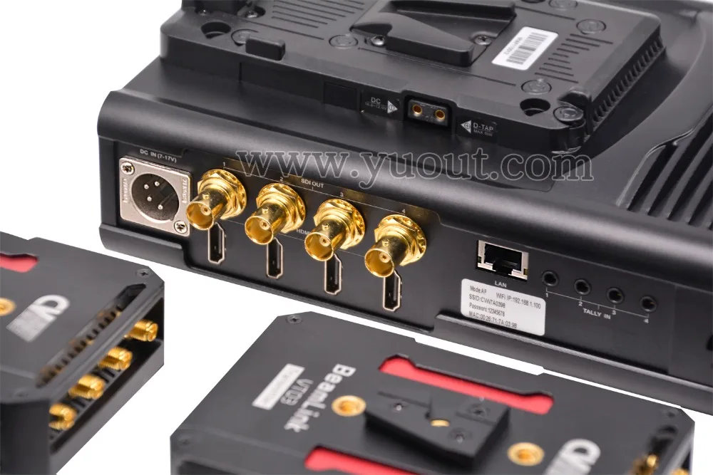 HDMI SDI Беспроводной 500 m/1640ft HDMI SDI беспроводной HD видео передачи TALLY 4TX+ 1RX