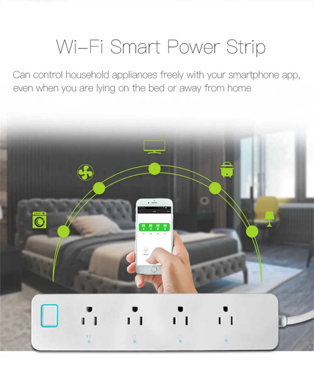 Умная розетка WiFi US Plug Switch для Amazon Alexa/Google Home App Control Timing Swich новинка 2019 #20 |