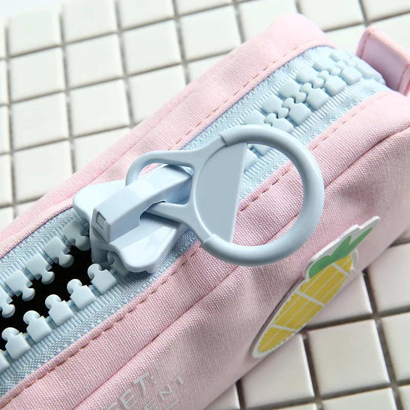 Climemo холст милые Пеналы Мешок фрукты карандаш держатель творческий большой