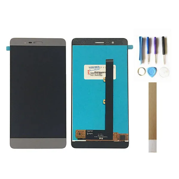 

Black Grey Color For Highscreen Thunder Display Screen+Touch Screen Digitizer Assembly With Tools Tape