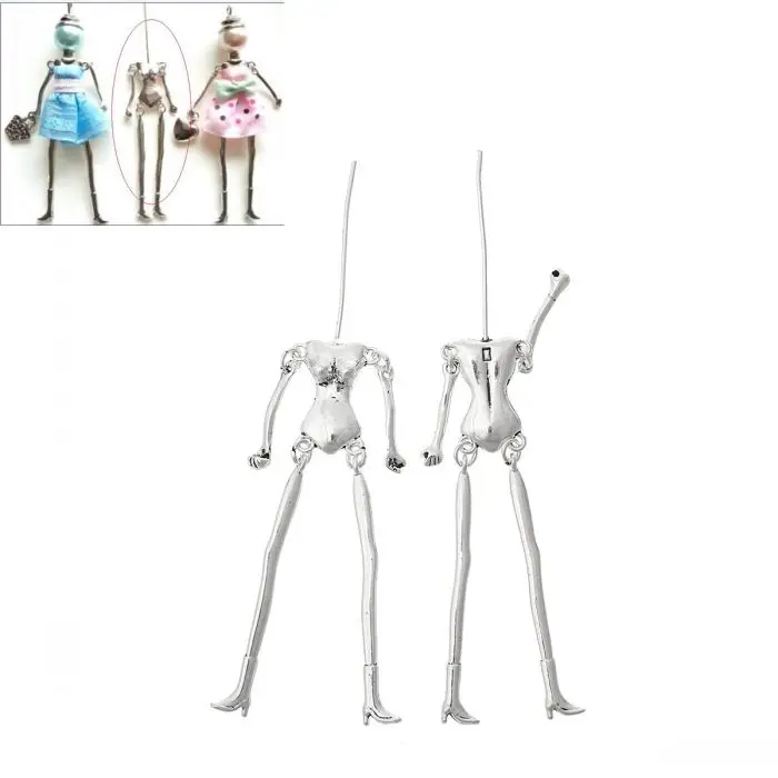 

DoreenBeads Body DIY Toy Doll Making Silver Color Lead Nickel Free 11.5cm x 1.8cm(4 4/8" x 6/8"),5PCs from yiwu