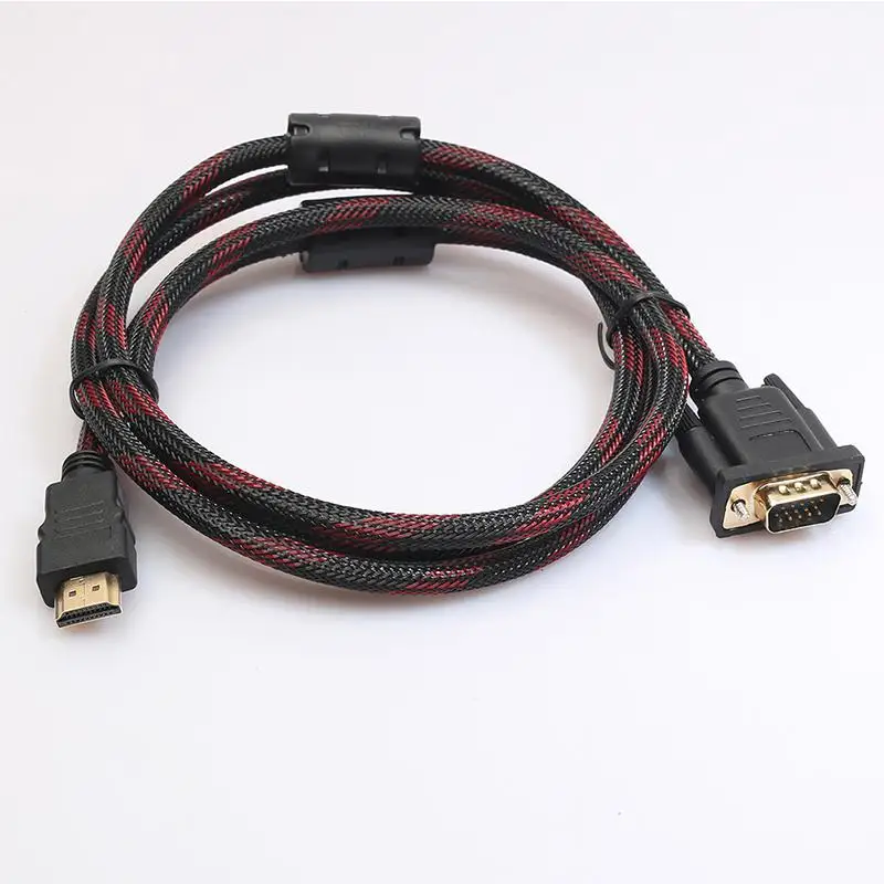 Кабель HDMI VGA 1 5 м кабель провод для настольного компьютера ноутбука планшета Full HD