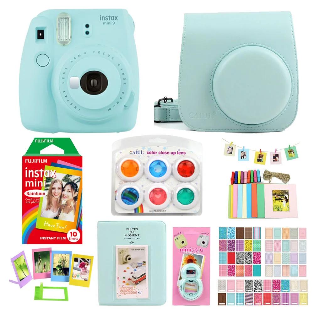 Fujifilm Instax Mini 9 мгновенная печать камеры с пленкой фото бумага камера защитный