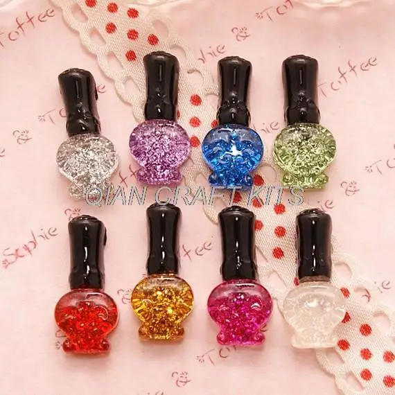 350 шт. Kawaii Супер Блестящий лак для ногтей Cabochon Assorted комплект decoden штук Скрапбукинг