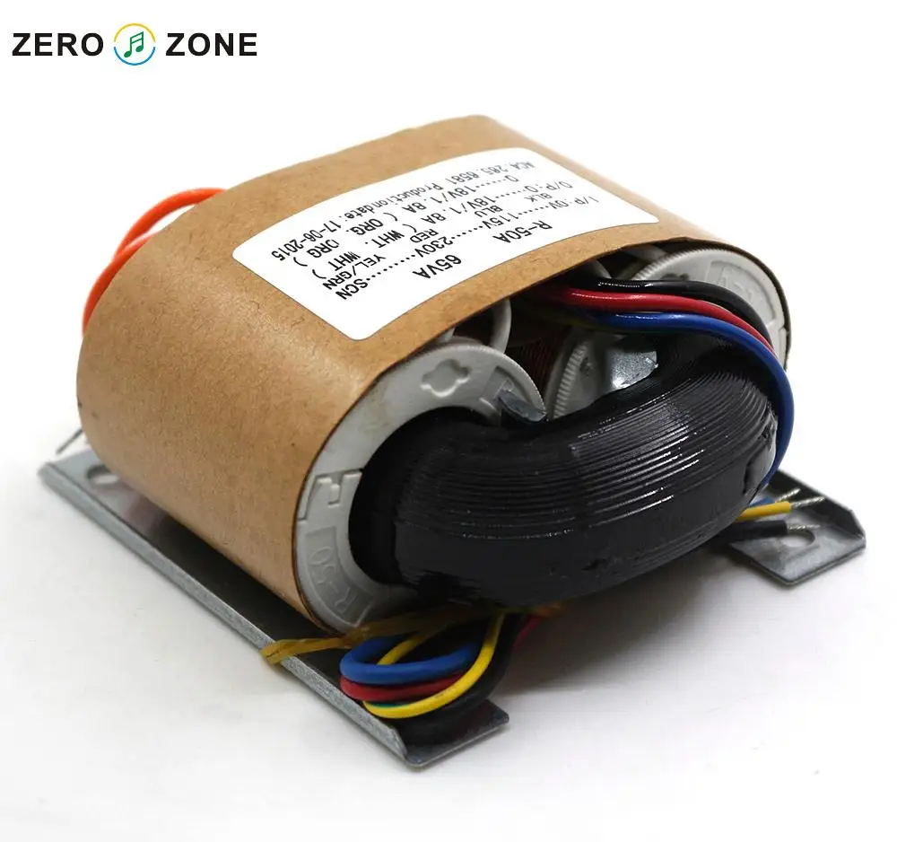 ZEROZONE 65W R-CORE Transformer for audio DAC/ PSU AC115V / 230V 18V + | Электроника