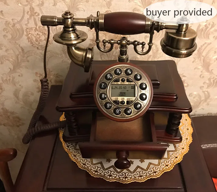 Squareness античный стационарный телефон из дерева vaste telefoon АОН винтажный стационарный телефон для дома офиса гостиной