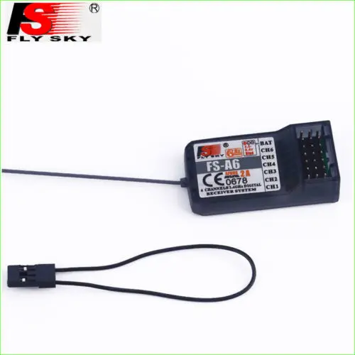 

FlySky 2.4G 6 Channels 6CH FS-A6 Receiver AFHDS 2A system RX for RC Transmitter i4 i6 i10 GT2E GT2F GT2G F20431