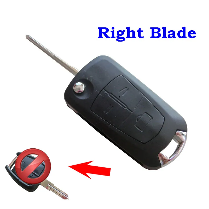 3 кнопки Складной флип чехол для дистанционного ключа от машины оболочки Fob Vauxhall