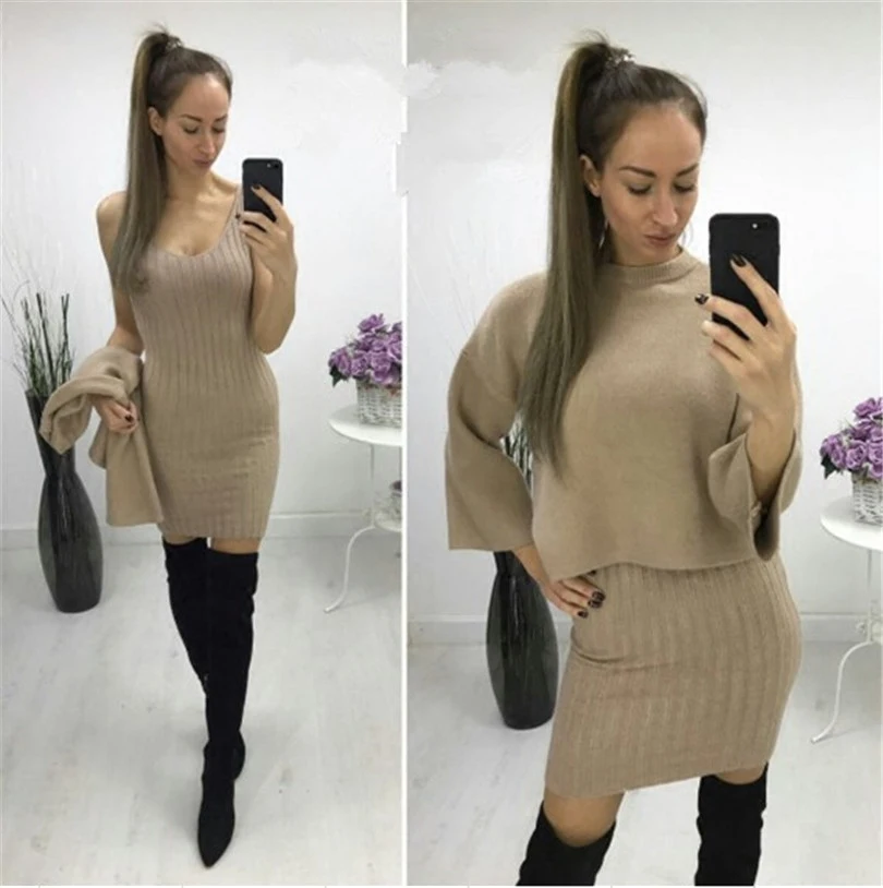 Poncho Promotion Acrylic Formal Computer Knitted O-neck Pullovers Women 2017 European And American New Sweater Suit | Женская одежда