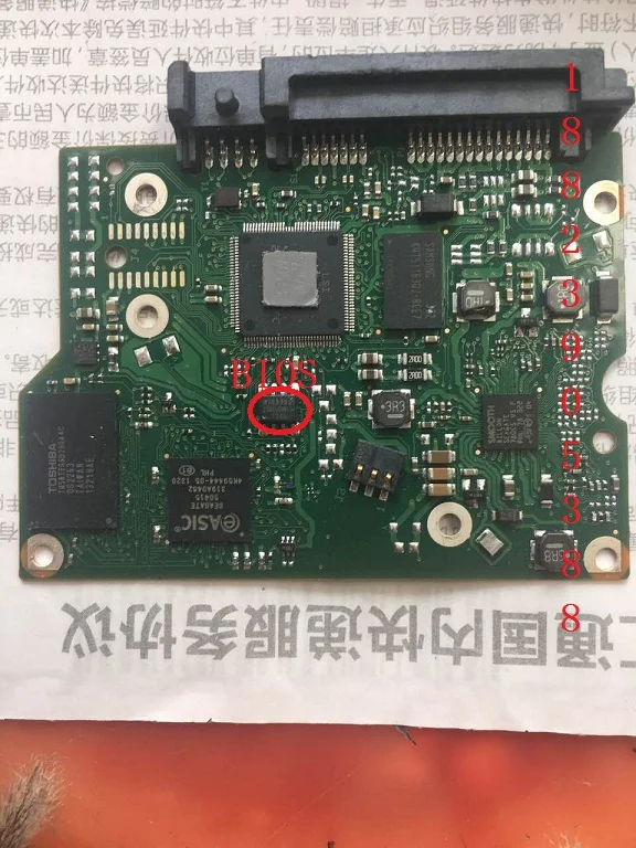 Запчасти для жесткого диска PCB Логическая плата печатная 100714259 Seagate 3 5 SATA hdd SSHD