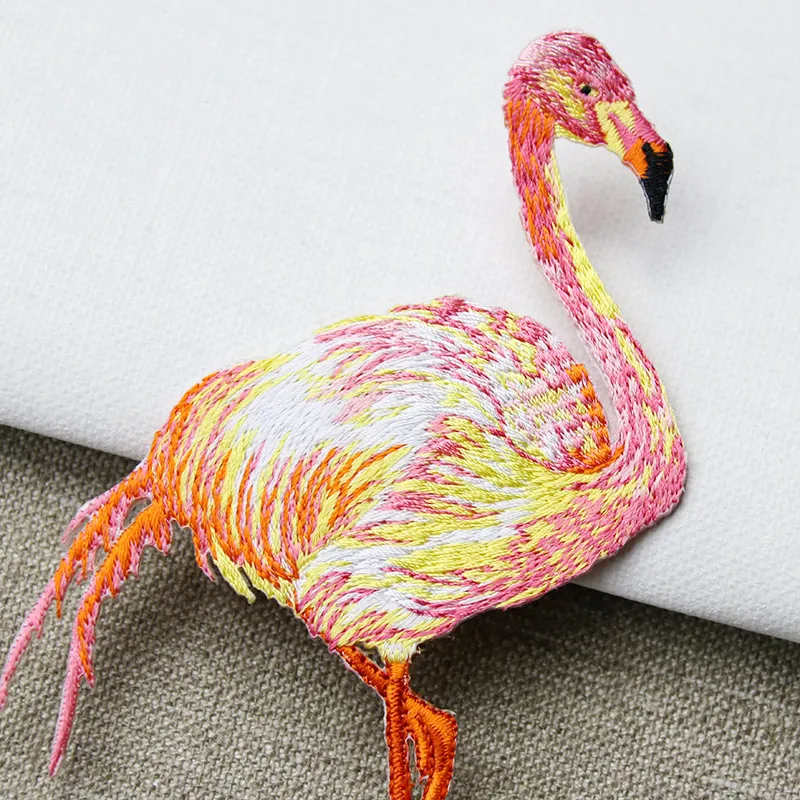 1 пара/2 шт. вышитые нашивки с фламинго для одежды|patches for clothing|flamingo patchpatches patches |