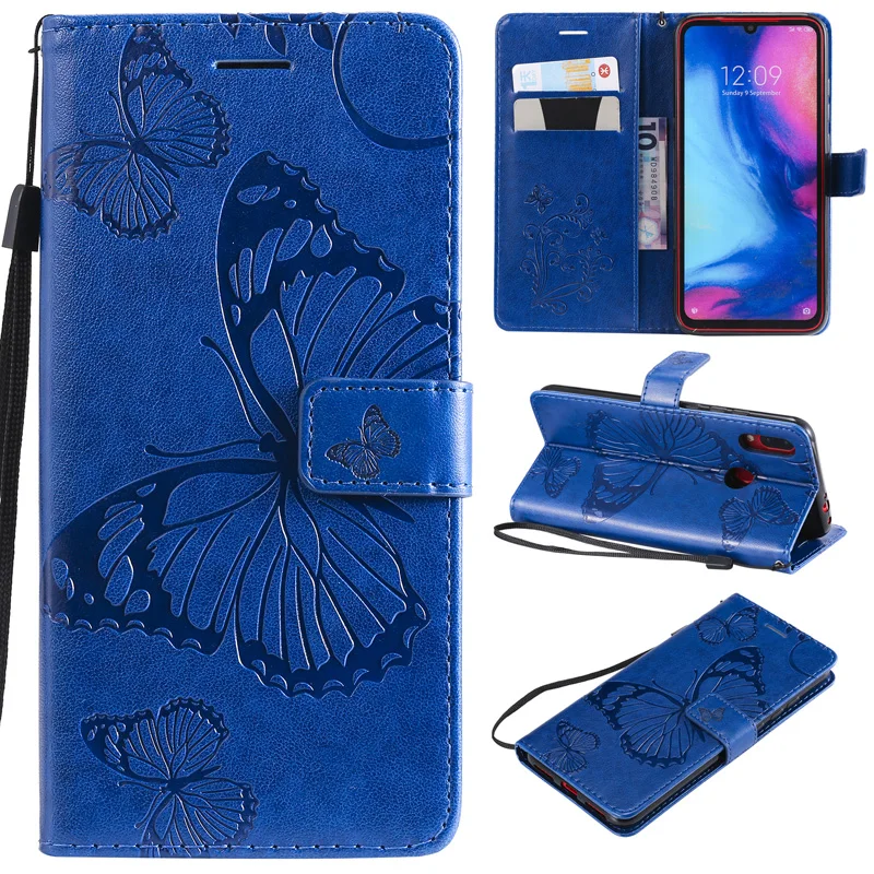 Чехол-бумажник с бабочкой для Red mi Note 7 Pro k20 Pro CC9E, чехол-книжка из ТПУ кожи для Xiaomi mi 9T Pro mi A3 Lite
