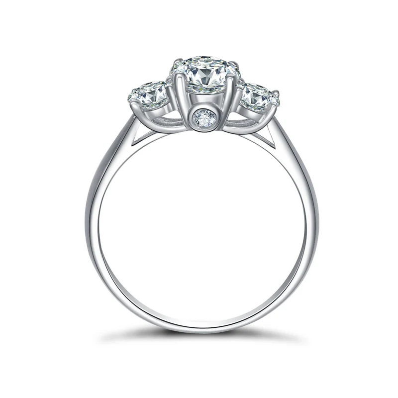 Кольцо женское из серебра 925 пробы с 3 камнями|ring wedding|ring sterlingsilver women |