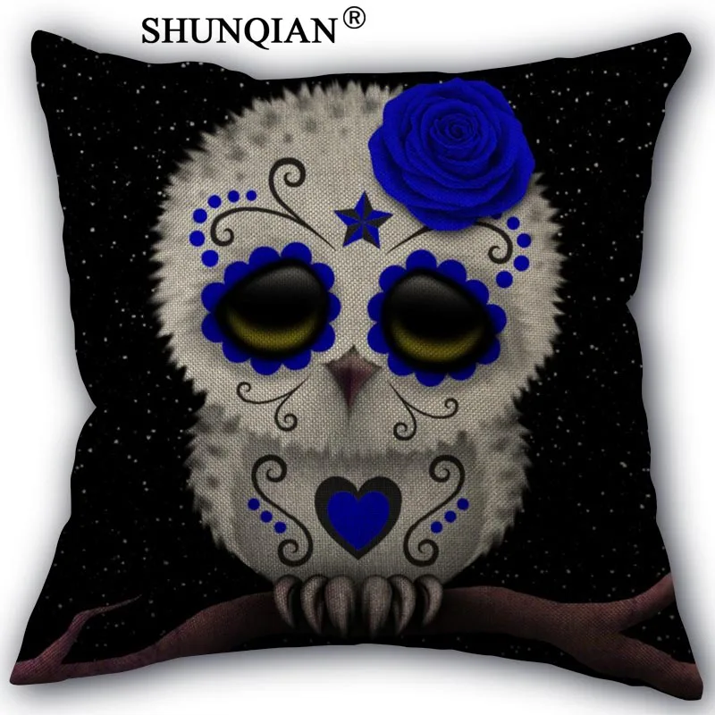 

day of the dead Cotton Linen Pillowcase Custom Home textile Decorative One Side Pillow Covers 45x45cm