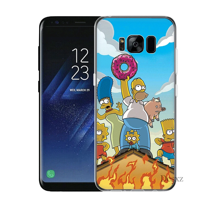 Чехол для мобильного телефона Симпсоны Samsung Galaxy J1 J2 J3 J5 J7 J6 Prime жесткий чехол |