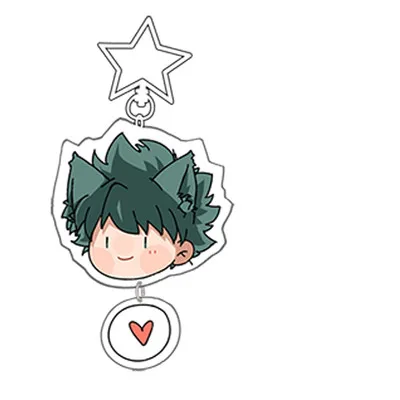 A Ограниченная серия My Hero Academy Midoriya Izuku Todoroki Shouto, аксессуары для косплея, брелок для ключей, сердце, подвеска, игрушка с орнаментом, Новинка - Цвет: A