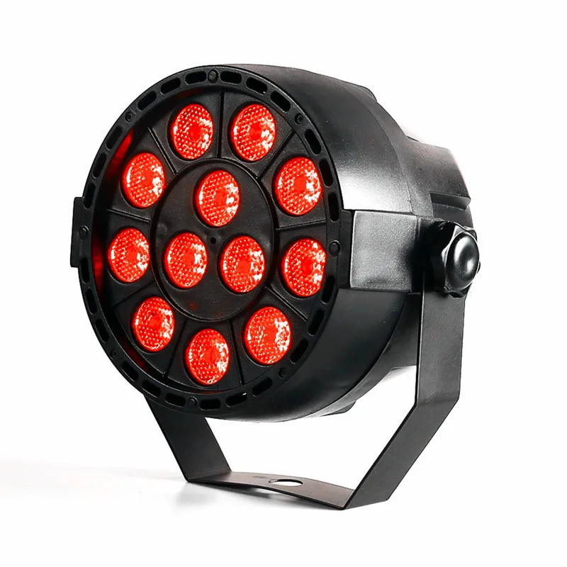 Сценическое светодиодное освещение par 4 шт./лот 12 светодиодов RGB 7 каналов DMX цвет