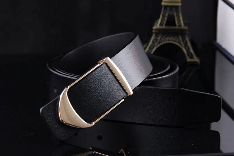 Cody Сталь модные Для мужчин ремень Повседневное гладкая пряжки Марка кожаный для