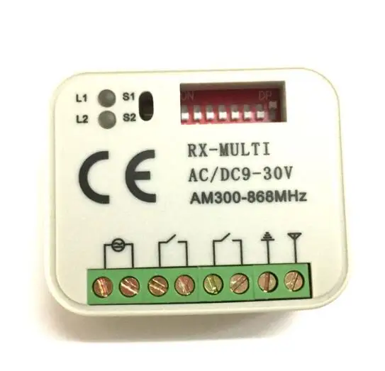 Multi frequency 280-868mhz auto scan Universal Garage door remote control receiver | Электроника
