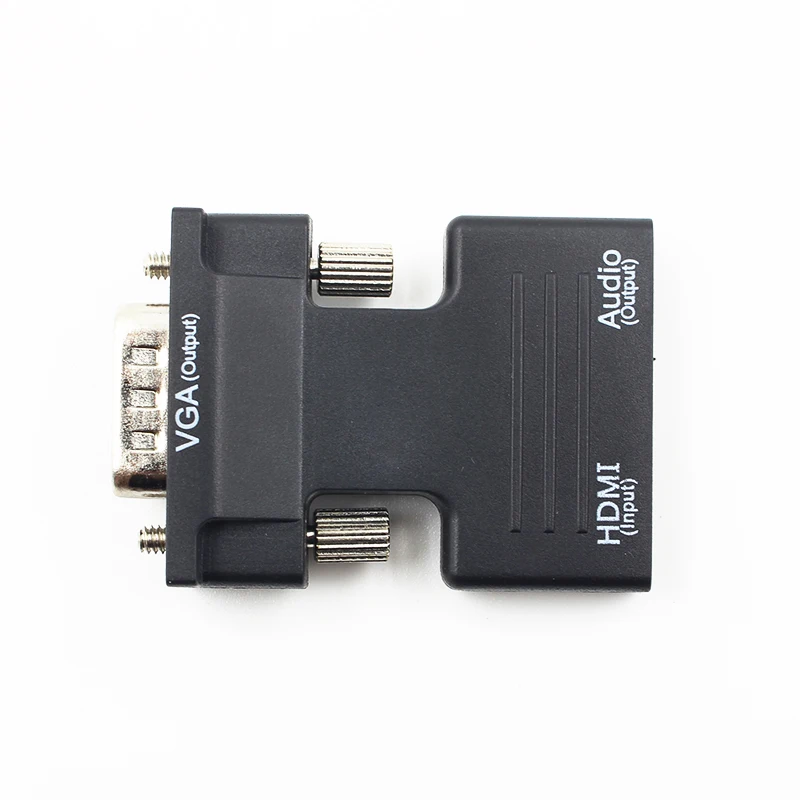 Kebidu HDMI Женский VGA Мужской конвертер Поддержка 1080P выход сигнала для мультимедиа с аудио адаптером