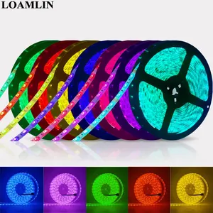 Светодиодная лента 5050 RGB огни DC12V гибкое освещение для украшения дома водонепроницаемая светодиодная лента RGBбелыйтеплый белыйсинийзеленыйкрасный
