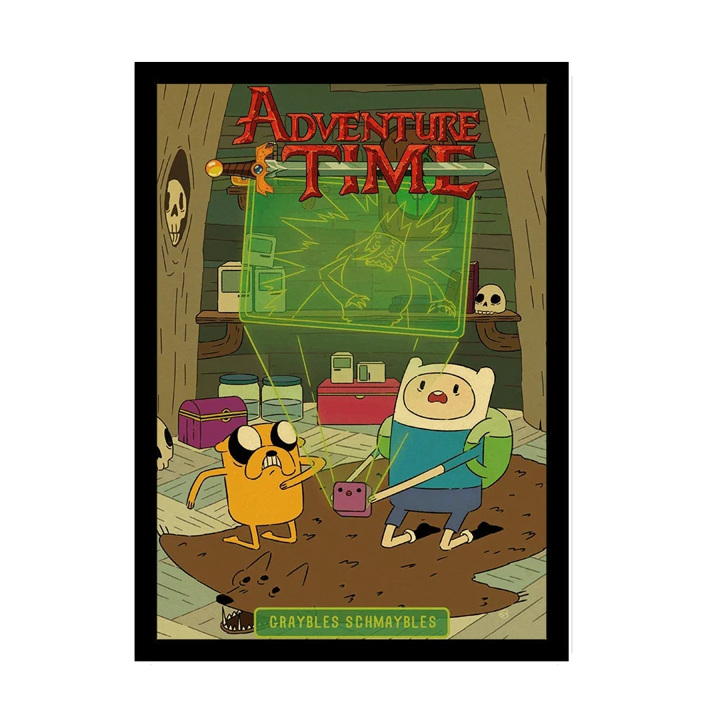 Adventure Time with Finn and Jake Vintage Poster Cartoon Posters Prints Art Cute Wall sticker For Kid's room Home Decor | Дом и сад