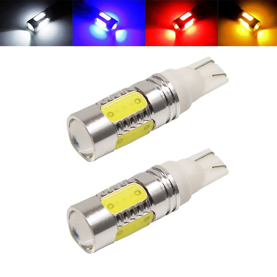 Светодиодные лампы T10 W5W 194 168 7 5 W COB 12 В постоянного тока с высокой мощностью фонари