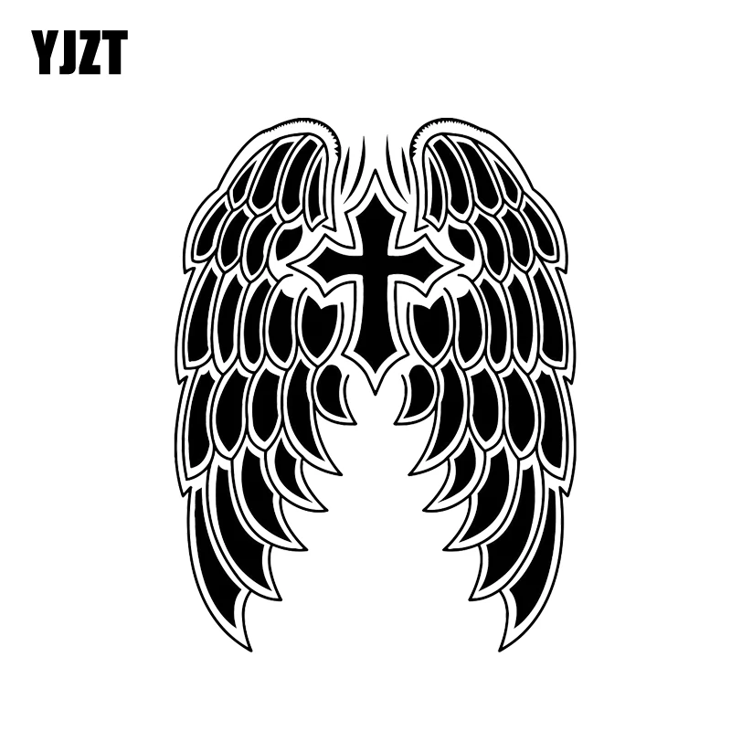 

Наклейка YJZT, Черная/серебристая, виниловая, 13,3 х 17,7 см, с крыльями святого Иисуса, C20-1244