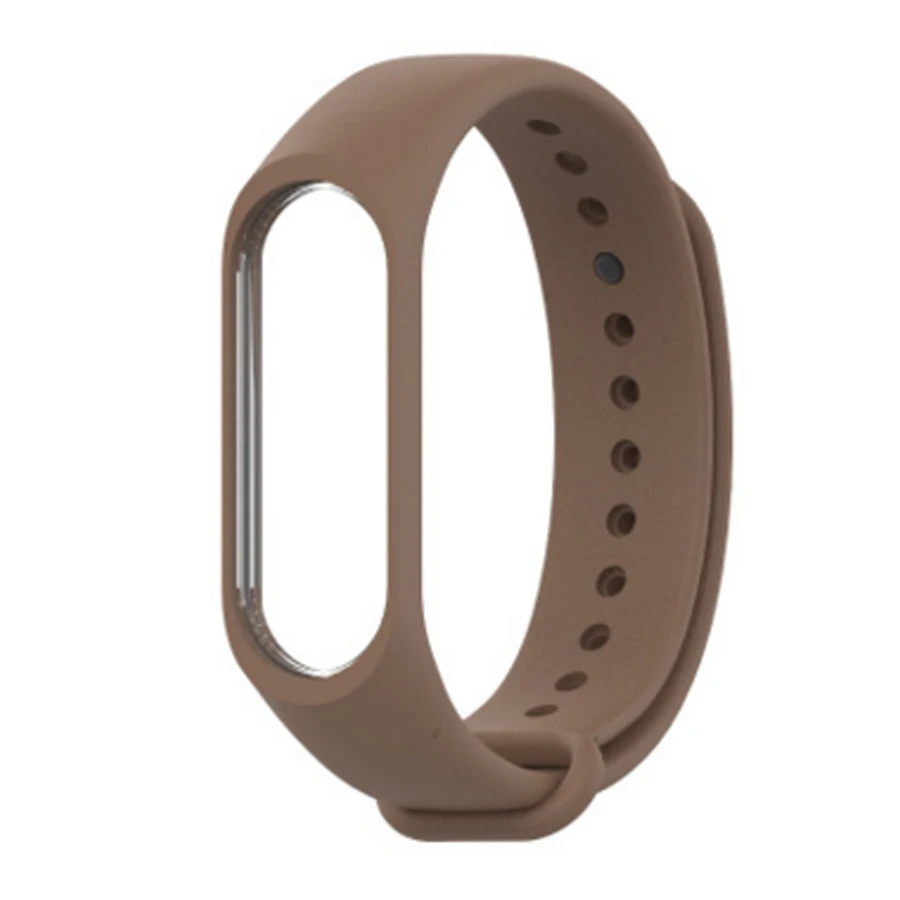Xiaomi mi band 4 mi band 3 mi band 3/4, красочные браслеты, умный ремешок, прочная защитная пленка для экрана, для Xiaomi mi Band 3/4 - Цвет: Brown