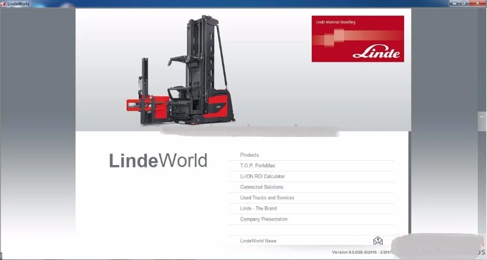 Linde World 9 5 [05 2016] информационный продукт|linde|informal |