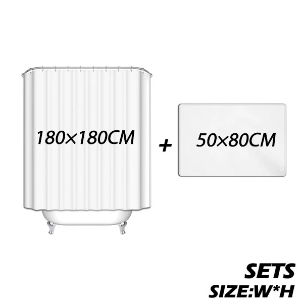 Set-50x80 180x180cm Забавный кот принимает ванну с игрушкой утка полиэстер ткань Ванная комната Душ Шторы набор, 72 дюйма длинной современный - Цвет: Set-50x80 180x180cm