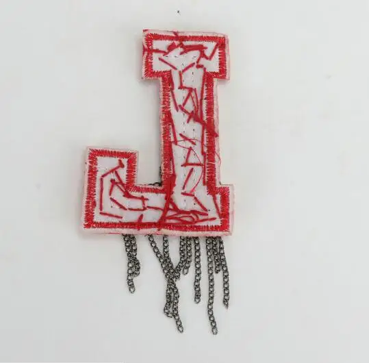 30set/lot Handmade LOVE Patches With Chain 8x6cm Vintage Punk Style Clothes Sticker DIY Cloth Badges Wholesale | Дом и сад