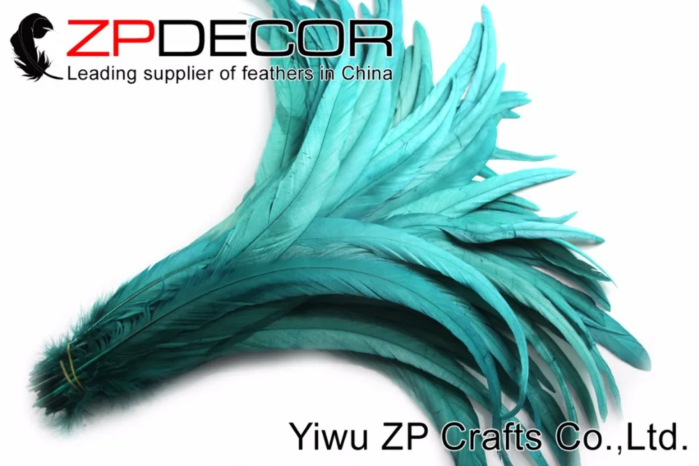 

ZPDECOR 100pieces/lot 40-45cm(16-18inch) Professional wholesale Rooster Coque Tail Feathers Dyed for Carnival Design