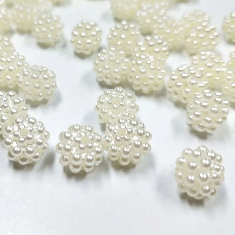 50/100 шт 9 мм Milkwhite ABS свободные бусины DIY ювелирные аксессуары | Дом и сад