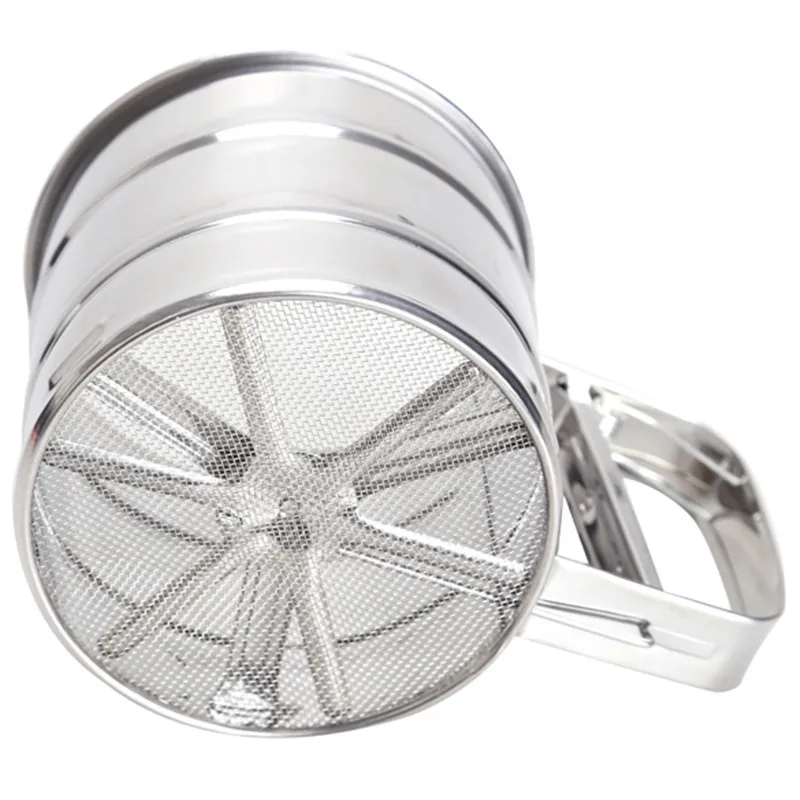 Шейкер для муки из нержавеющей стали глазурь выпечки сахарный порошок чашка