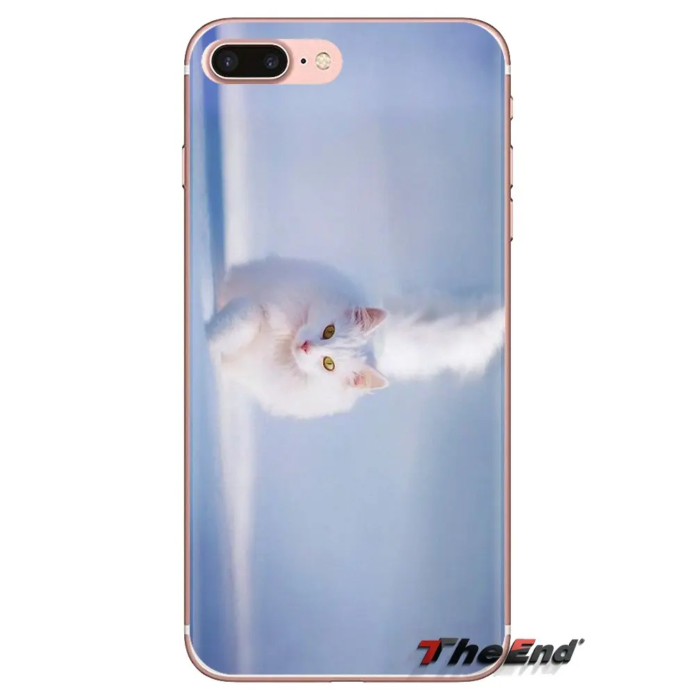 Пушистые обои с принтом кота прозрачные мягкие чехлы Чехлы для iPod Touch Apple iPhone 4 4S 5 5S