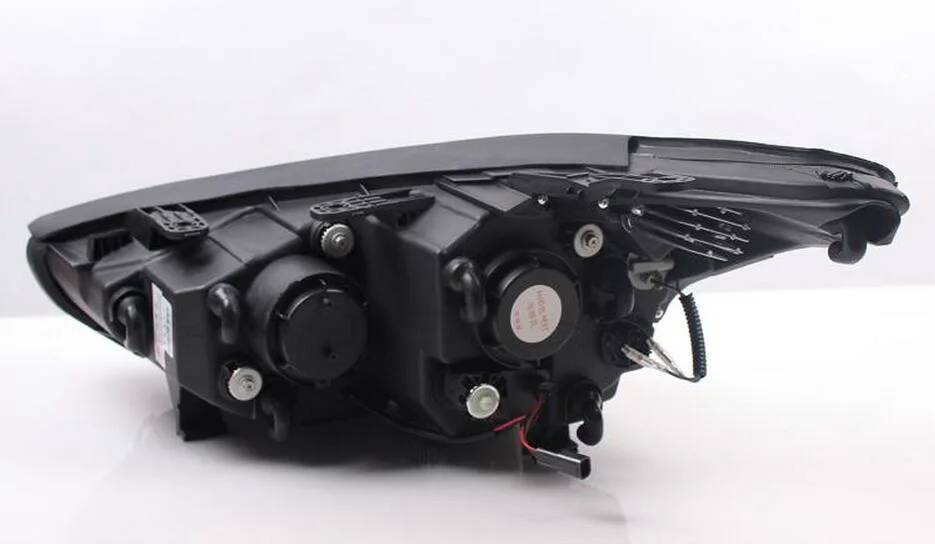 2 шт. бампер передняя фара для Hyundai IX45 фары 2013 2014 Santa Fe светодиодный DRL Bi Xenon