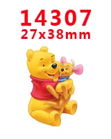 PR14307 Новое поступление,, 30 шт./упак., напечатанный плоский полимер, плоская задняя смола для украшения волос, бант, PR14302 - Цвет: PR14307