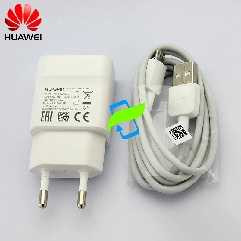 Оригинальный huawei 5 V 2A Зарядное устройство адаптер Micro USB кабель для передачи