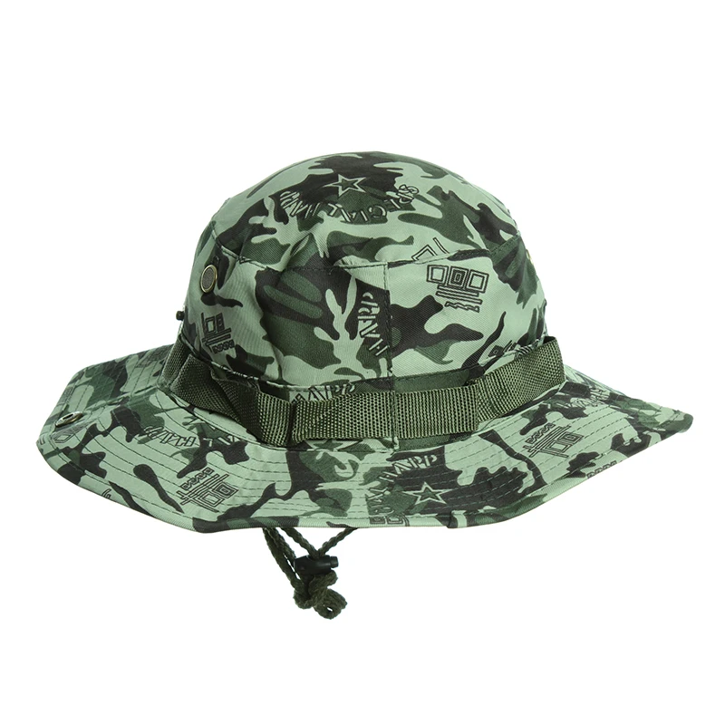 Camouflage Boonie Hat Fashion Military Hunting Bucket Panama Flap Outdoor Fishing Wide Brim hat | Аксессуары для одежды