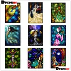 Полноразмерная 5D картина из квадратных и круглых страз Dpsprue сделай сам, мультяшная ролевая 3D вышивка крестиком, мозаика, настенная наклейка, подарок BK01