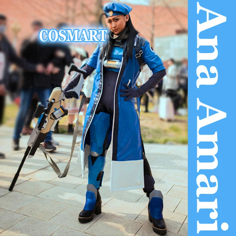 

[Склад] игровая фигурка Ана Амари ПУ Тренч + шляпа мать фараха Хэллоуин Косплей Костюм Новинка