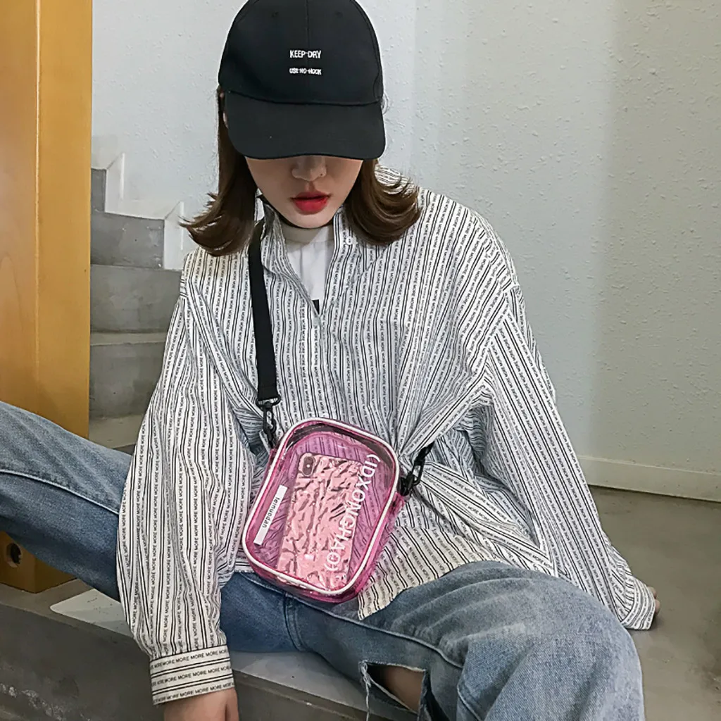 Женская сумка через плечо прозрачная модные сумки на для женщин 2018 bolso mujer Прямая