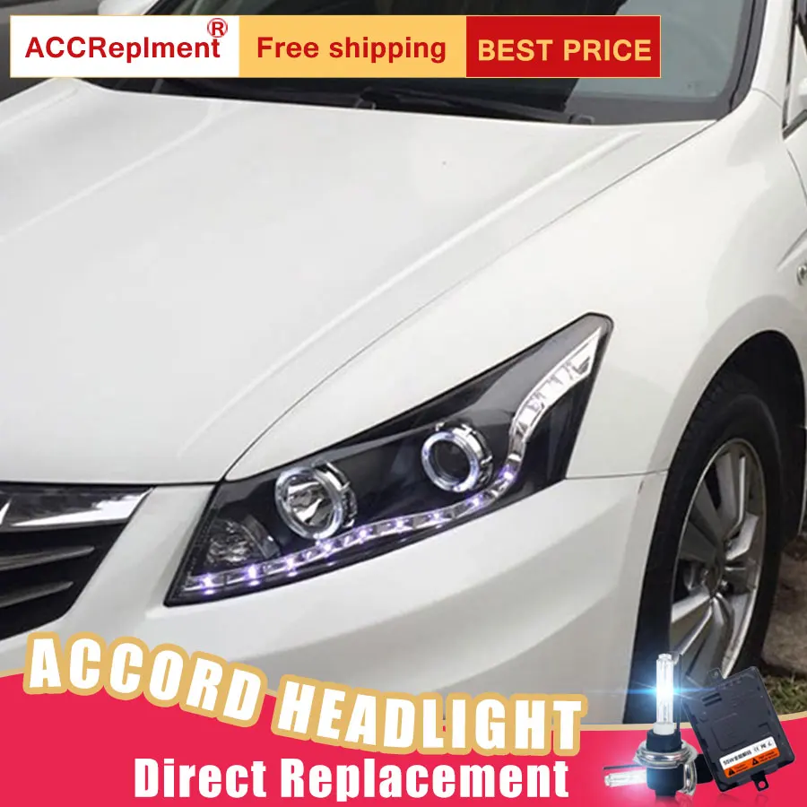 2 шт. светодиодный фары для Honda Accord 08 12 автомобиля Ангельские Глазки ксенон HID