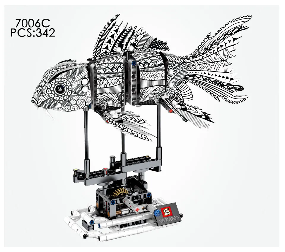 Creator FORMA Ink Koi Skin/Koi/Splash Koi Skin/Shark Skin Technic строительные блоки игрушки для детей с